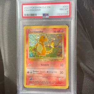 Authentic graded Pokémon graded charmander vintage style holo celebrations